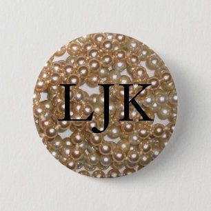 Macaron Rond 5 Cm Perles