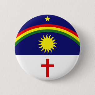 Macaron Rond 5 Cm Pernambuco, drapeau du Brésil