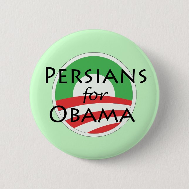 Macaron Rond 5 Cm Persans pour Obama (Devant)