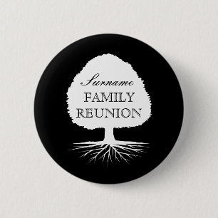 Macaron Rond 5 Cm Personalized family reunion family tree buttons