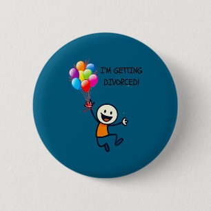 Macaron Rond 5 Cm Personnage bâton divorcé personne heureuse