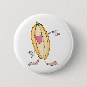 Macaron Rond 5 Cm personnage de dessin animé citrouille idiot