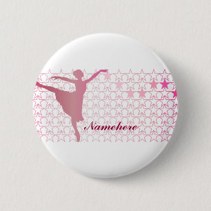 Macaron Rond 5 Cm Personnalisable : Ballerine
