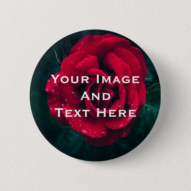 Macaron Rond 5 Cm Personnalisation de votre image et de votre texte  (Devant)