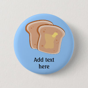 Macaron Rond 5 Cm Personnaliser de ce graphique Toast Beurré