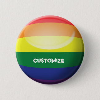 Macaron Rond 5 Cm Personnaliser de gay pride