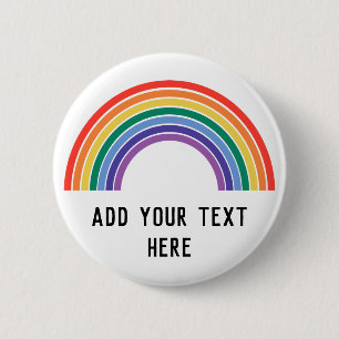 Macaron Rond 5 Cm Personnaliser LGBT Fierté Arc-en-ciel
