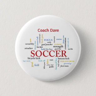 Macaron Rond 5 Cm Personnalisez, Merci d'entraîneur de football en m