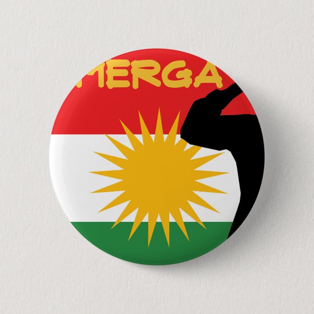 Macaron Rond 5 Cm Peshmerga (Devant)
