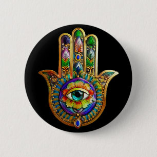 Macaron Rond 5 Cm Pétales de fleurs colorées Turquoise Troisième oei