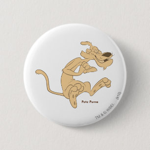 Macaron Rond 5 Cm Pete Puma Excité
