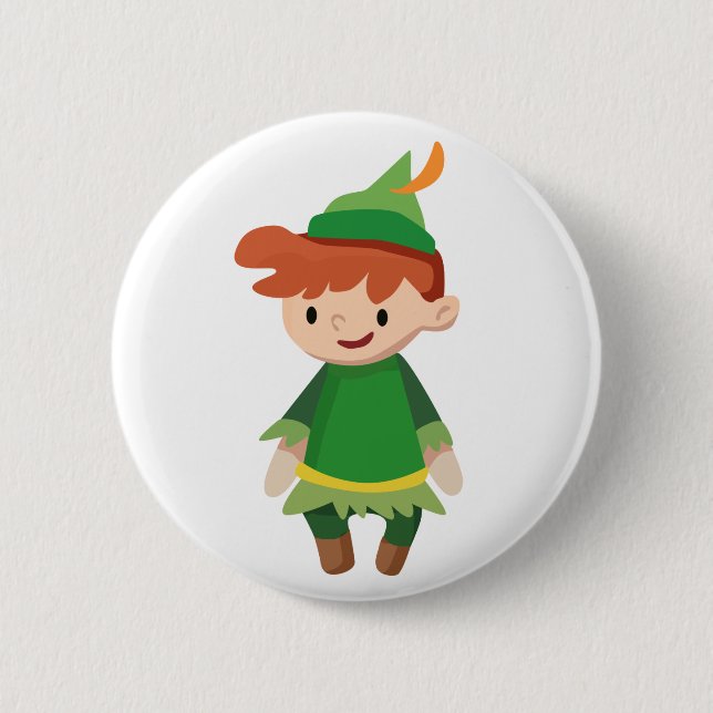 Macaron Rond 5 Cm Peter Pan (Devant)