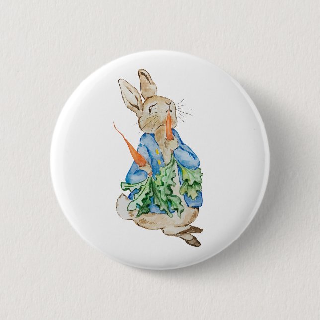 Macaron Rond 5 Cm Peter Rabbit Baby Shower (Devant)