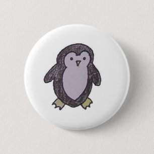 Macaron Rond 5 Cm Petit bouton de pingouin
