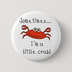 Macaron Rond 5 Cm Petit crabe