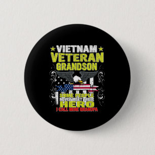 Macaron Rond 5 Cm petit-fils vétéran du vietnam