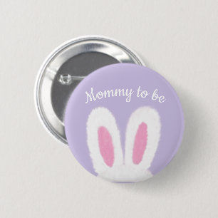 Macaron Rond 5 Cm Petit lapin moelleux minimaliste baby shower maman