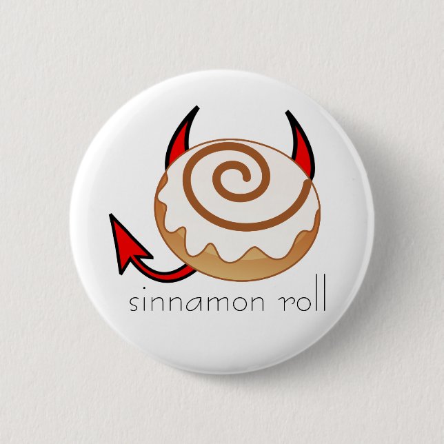 Macaron Rond 5 Cm petit pain de sinnamon (Devant)