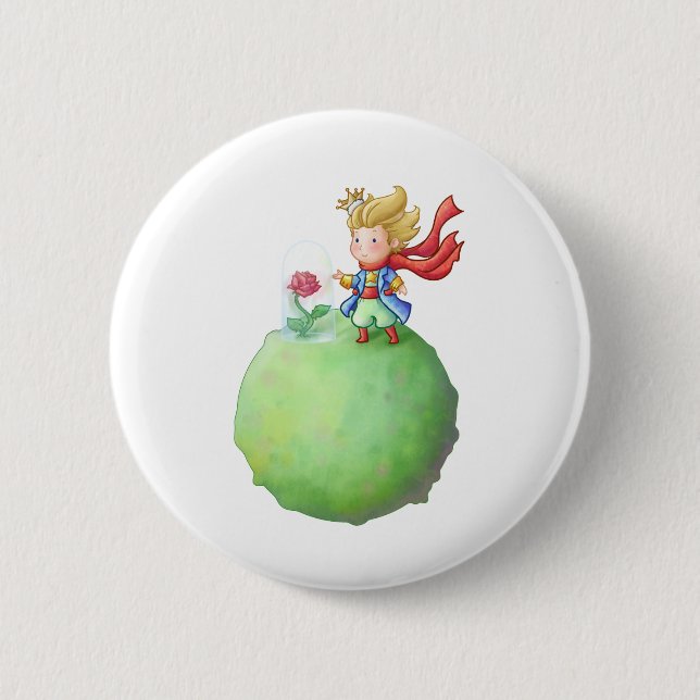 Macaron Rond 5 Cm Petit Prince (Devant)