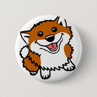 Macaron Rond 5 Cm Petit Shiba heureux