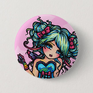 Macaron Rond 5 Cm Petite Mlle Deelish Fairy Unicorn Button