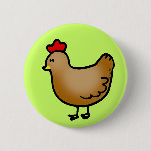 Macaron Rond 5 Cm Petite poule