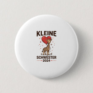 Macaron Rond 5 Cm Petite sœur 2024 Conception de sœur girafe mignonn