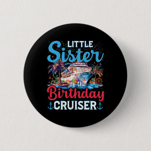 Macaron Rond 5 Cm Petite Sœur du Funny Cruise du bateau de la fête d