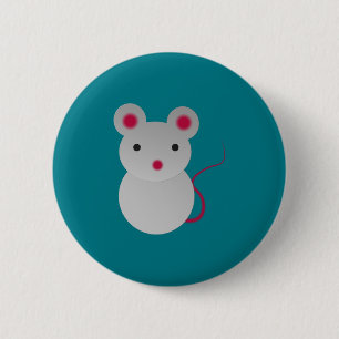 Macaron Rond 5 Cm Petite souris mignonne