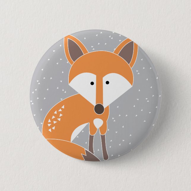 Macaron Rond 5 Cm Peu de Fox (Devant)