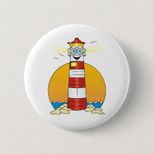 Macaron Rond 5 Cm Phare de Jesus Cartoon