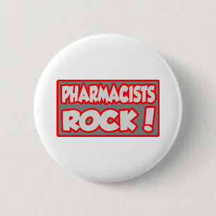 Macaron Rond 5 Cm Pharmaciens Rock !