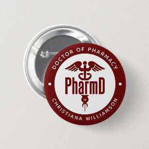 Macaron Rond 5 Cm PharmD Docteur en pharmacie Pharmacy Graduation Ph