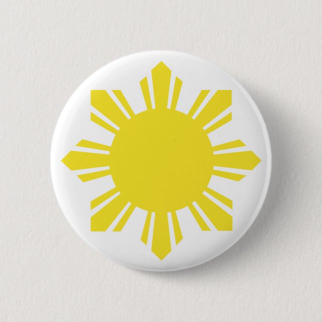 Macaron Rond 5 Cm Philippin Sun - jaune (Devant)