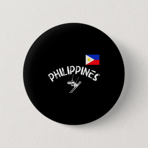 Macaron Rond 5 Cm Philippines fierté pinoy sports ski filipino
