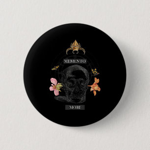Macaron Rond 5 Cm Philosophe philosophique de Memento Mori