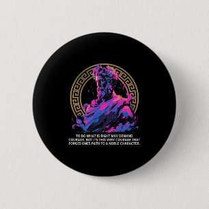 Macaron Rond 5 Cm Philosophie Inspirationnelle stoïque Epic Vieux St