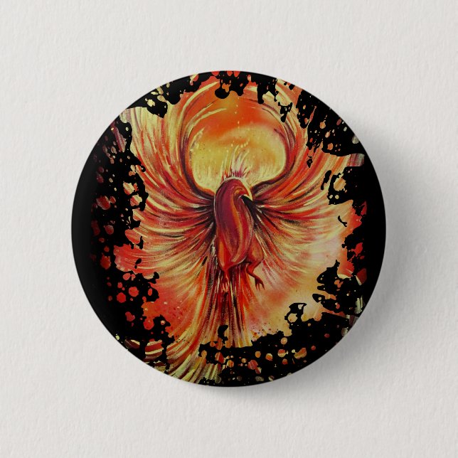 Macaron Rond 5 Cm Phoenix (Devant)