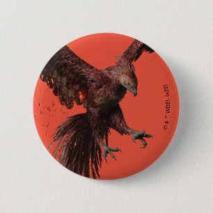 Macaron Rond 5 Cm Phoenix Flying Graphic