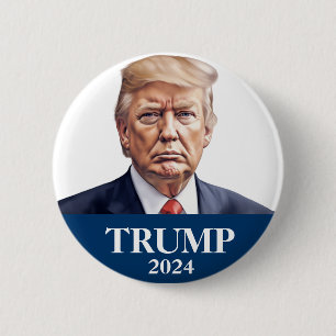 Macaron Rond 5 Cm Photo de Donald Trump - le président -assez dit Pi