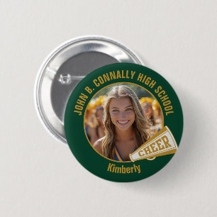 Macaron Rond 5 Cm Photo de meneuse de claques Green Gold Esprit de l