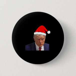 Macaron Rond 5 Cm Photo de mugshot Trump - Photo de prison drôle de 