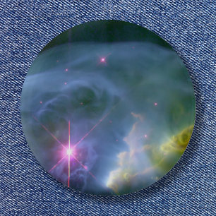 Macaron Rond 5 Cm Photo d'espace céleste de bulle en expansion