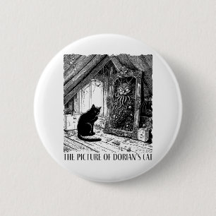 Macaron Rond 5 Cm Photo du chat de Dorian