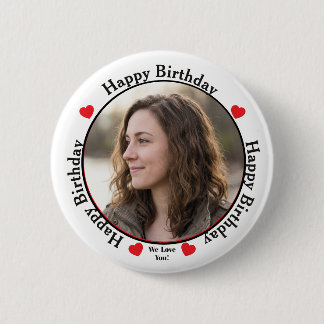Macaron Rond 5 Cm Photo Joyeux Anniversaire Nous Vous Aimons Célébra