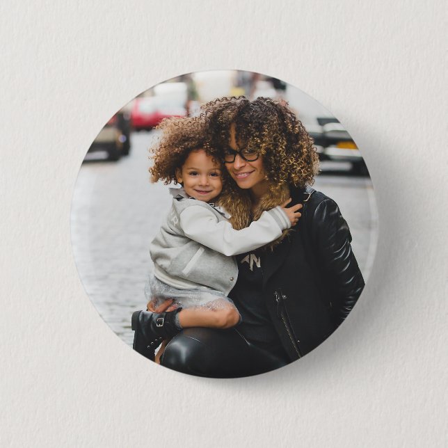 Macaron Rond 5 Cm Photo personnalisée (Devant)