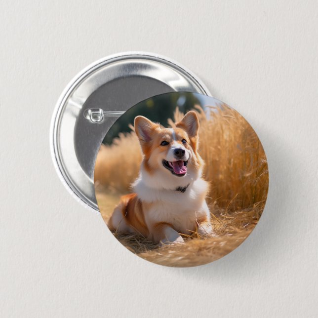 Macaron Rond 5 Cm Photo personnalisée pour animaux (Devant & derrière)