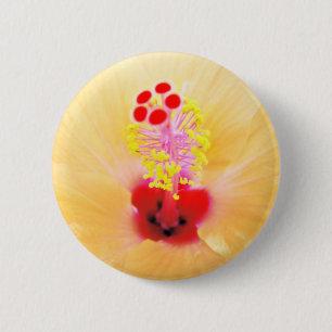 Macaron Rond 5 Cm Photographie de fleur d'Hibiscus