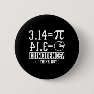 Macaron Rond 5 Cm Pi 3.14 Math Happy 14 Mars Anniversaire Coïncidenc