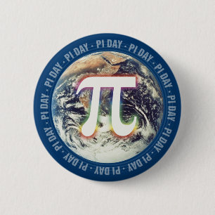 Macaron Rond 5 Cm Pi Day sur Terre   Maths